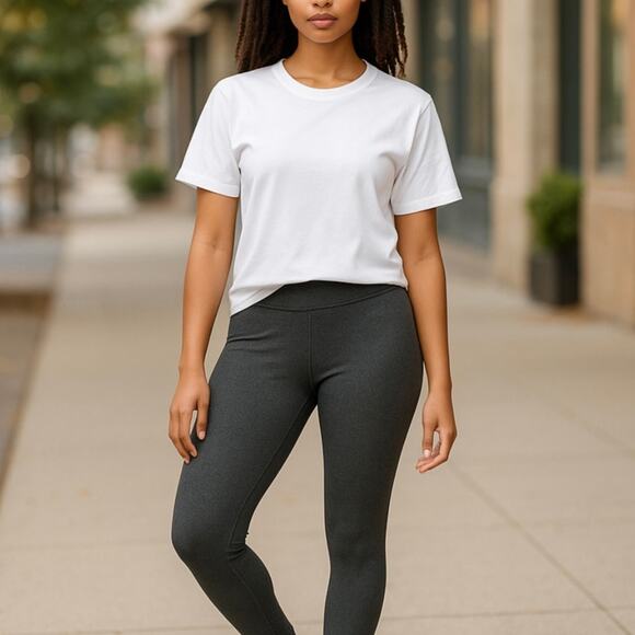 Beyond Yoga Gray Metallic High Rise Leggings - Picture 1 of 10